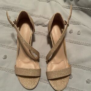 Kelly & Katie Champagne Sparkle Heels